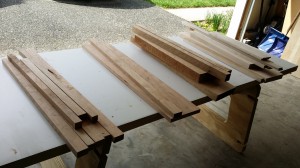 Eligible scrap pieces for my cutting board project.