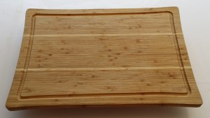 The old bamboo cutting board ...