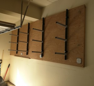 My Wood River lumber racks, installed.