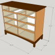 Nine-drawer Dresser design